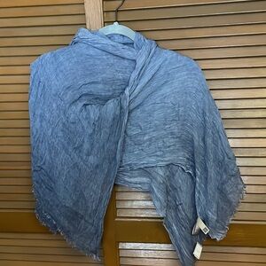 NEW Look Blue Cotton Wrap Scarf